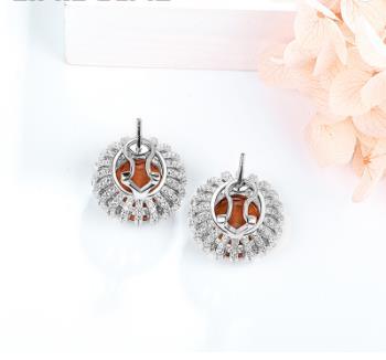 Boucles d'oreilles en argent sterling 925 avec changement de couleur Zultanite Portugal