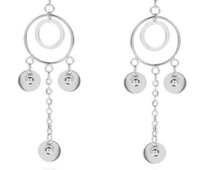 Boucles d'oreilles mode plaquées argent sterling 925 Minority Design