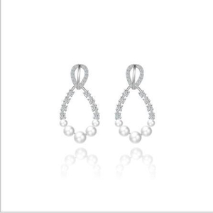 Boucles d'oreilles élégantes pour femmes en argent sterling 925 plaqué or