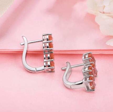 Boucles d'oreilles de mode pour femmes en argent sterling 925 avec personnalité de forme irrégulière