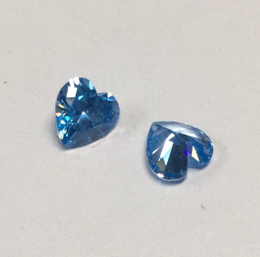 Coeur Coupe Moissanite Couleur Bleu VVS Moissanite Lâche Diamant Pierre Précieuse Synthétique En Gros