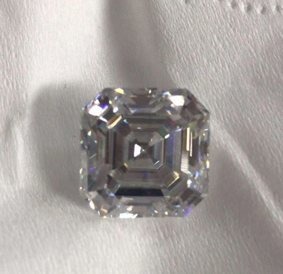 5.0mm 3EX DEF Couleur Usine Haute Qualité Prix de Gros VVS Asscher Moissanite Synthétique Moissanite