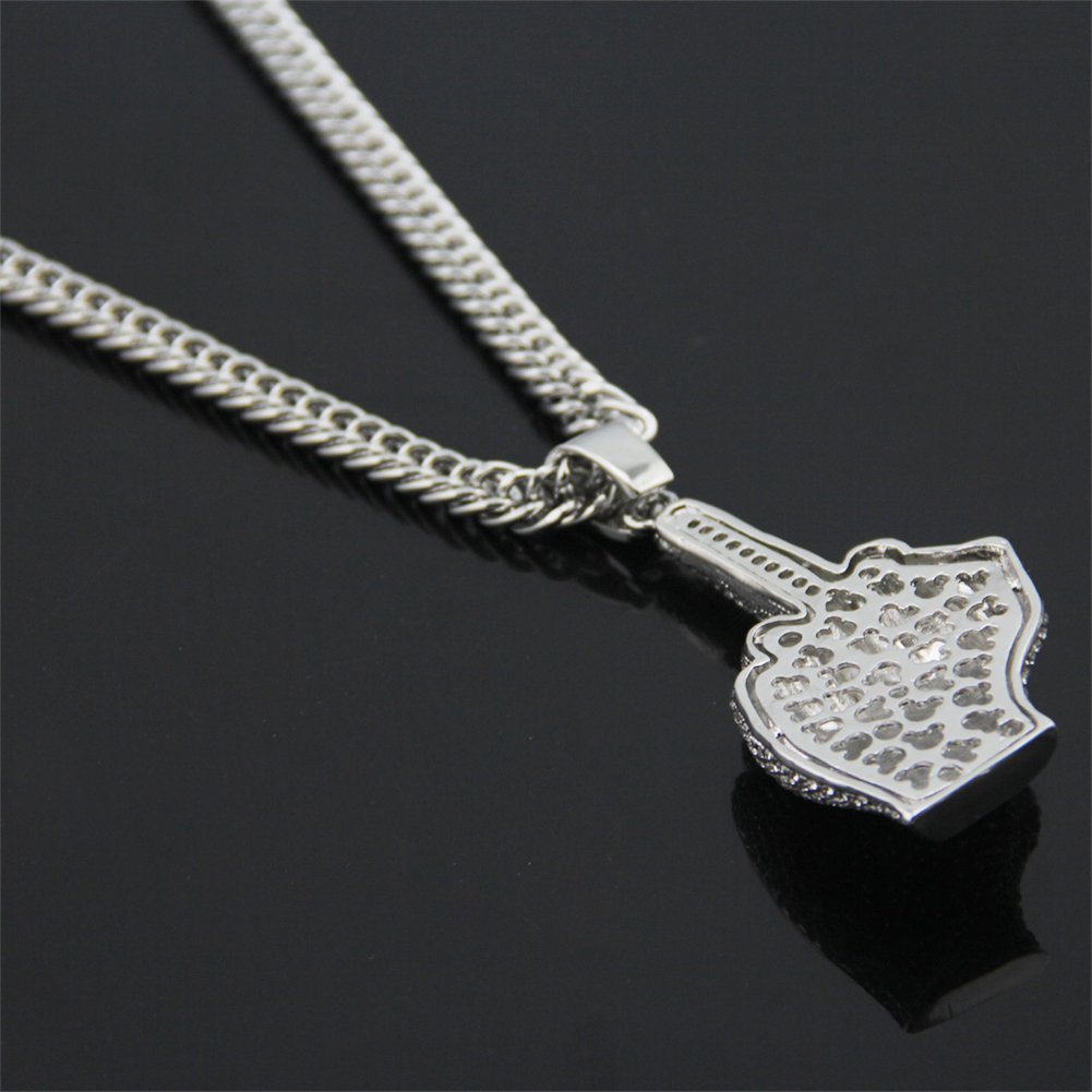 Hip Hop Moyen Doigt Collier Pendentif Bijoux De Mode