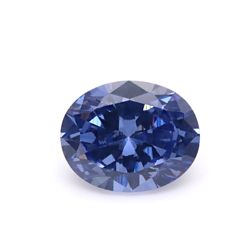 VVS Bleu violet 5A Ovale 3EX Cubic Zirconia