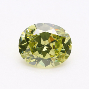 VVS Vert Olive 5A Ovale 3EX Cubic Zirconia