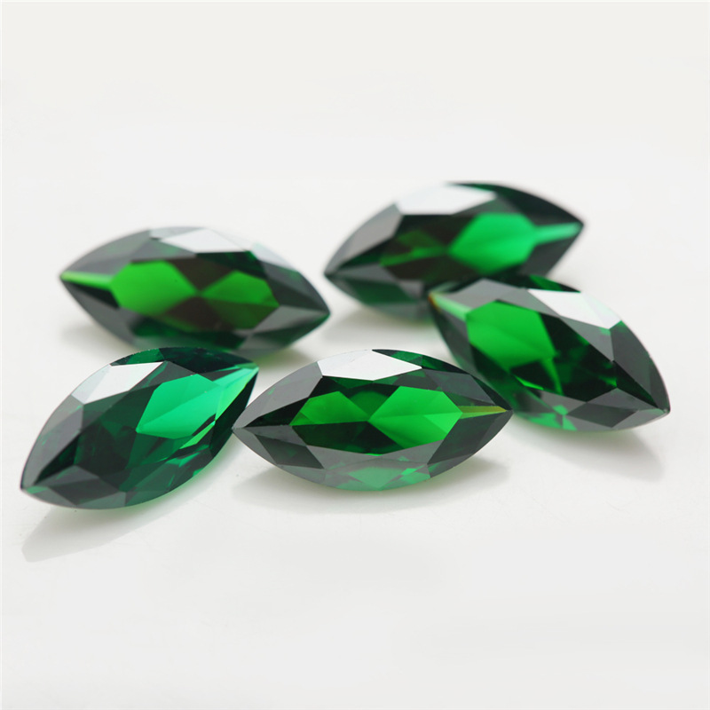 5A Custom Green Fabricant de gros de zircons cubiques Marquis pour les bijoux