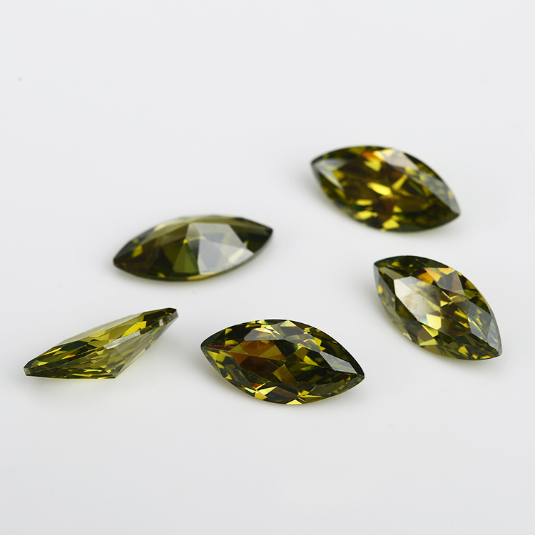 5A Fabricant d'olives personnalisées en gros Marquis Zircon cubique pour bijoux