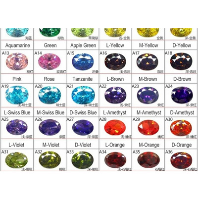 Nouveau produit couleur rose rugueux forme ovale bijoux CZ