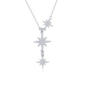 Collier Moissanite Platine 14K Plaqué Argent Sterling 925 Romantique Hiver