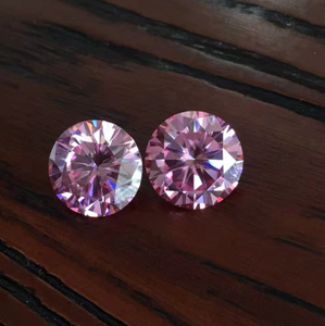 4.0-5.0mm Rose Haute Qualité DEF Round Brillant Cut Moissanite pour la fabrication de bijoux