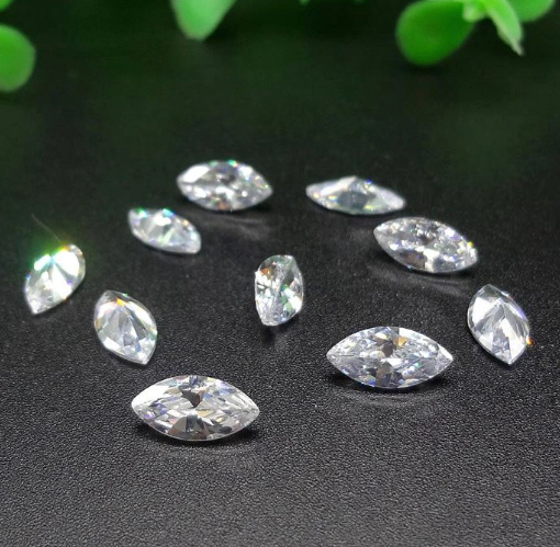 6.5*13mm VVS Marquise Cut Haute Qualité 3EX Usine Prix de Gros DEF Moissanite Synthétique Moissanite