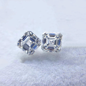 6.0mm 3EX DEF Couleur Usine Haute Qualité Prix de Gros VVS Asscher Moissanite Synthétique Moissanite