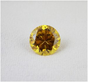 3.0-4.0mm Jaune Haute Qualité DEF Round Brillant Cut Moissanite pour la fabrication de bijoux