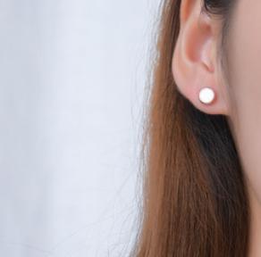 Boucles d'oreilles personnalisées plaquées or en argent sterling 925 de style extrêmement simple