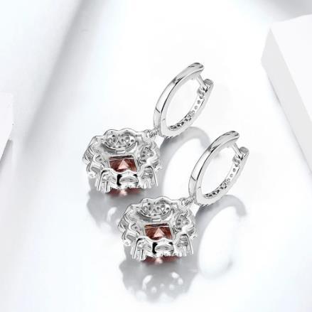 Boucles d'oreilles pour femme en argent sterling 925 plaqué or