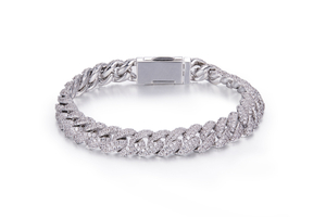 Bracelet Moissanite luxueux pour homme et femme avec diamants