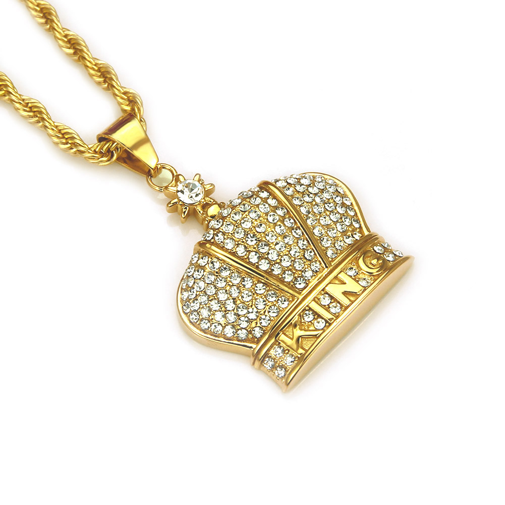 Hip Hop Trend of The Crown Collier Pendentif