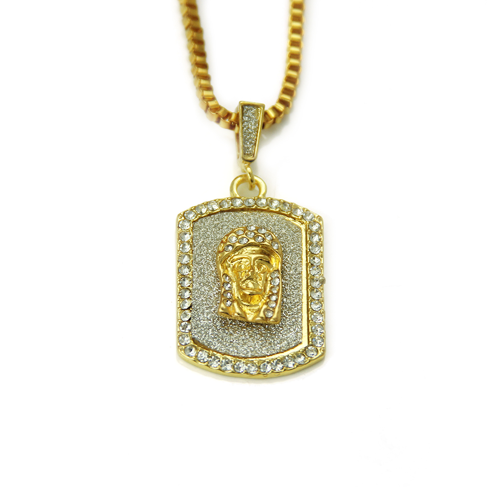 Hip Hop Jesus Army Card Collier Pendentif