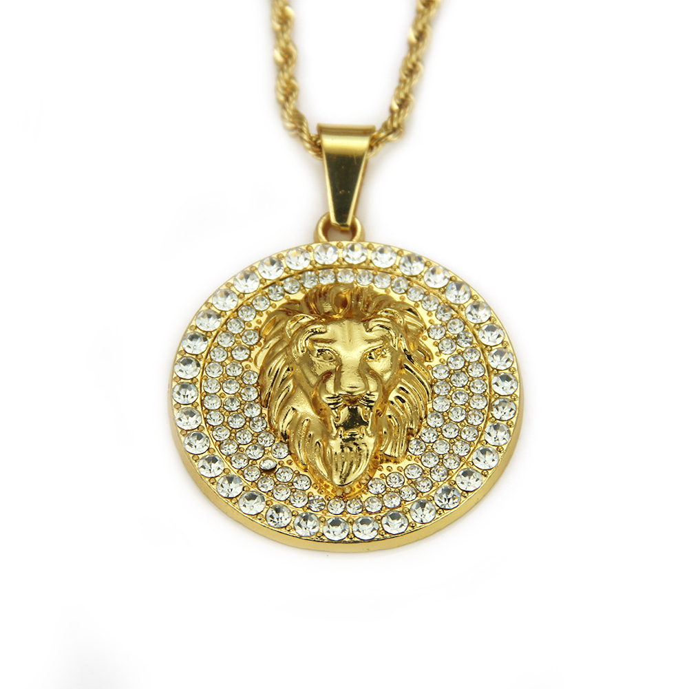 Collier pendentif Lion et Bête Hip Hop