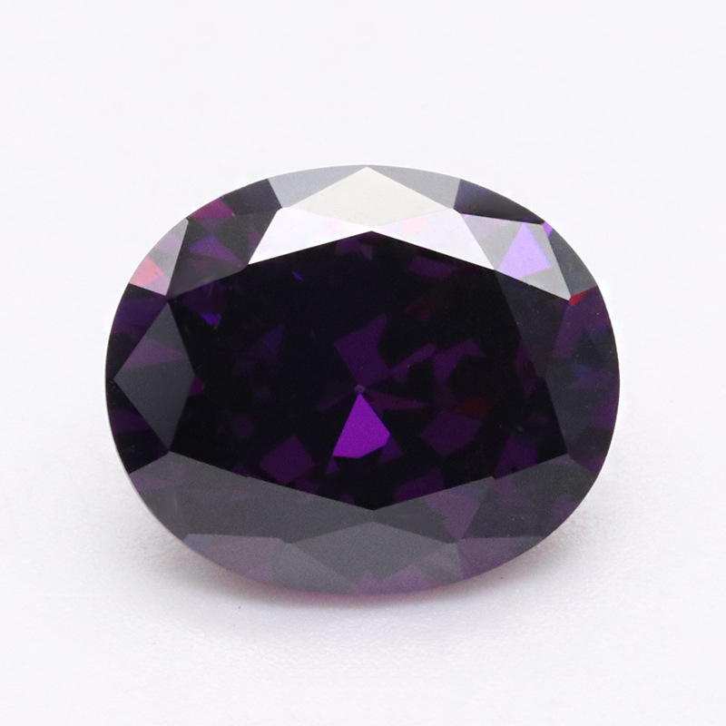 Dark Purplr 5A Zircon VVS Cubic Zirconia de haute qualité