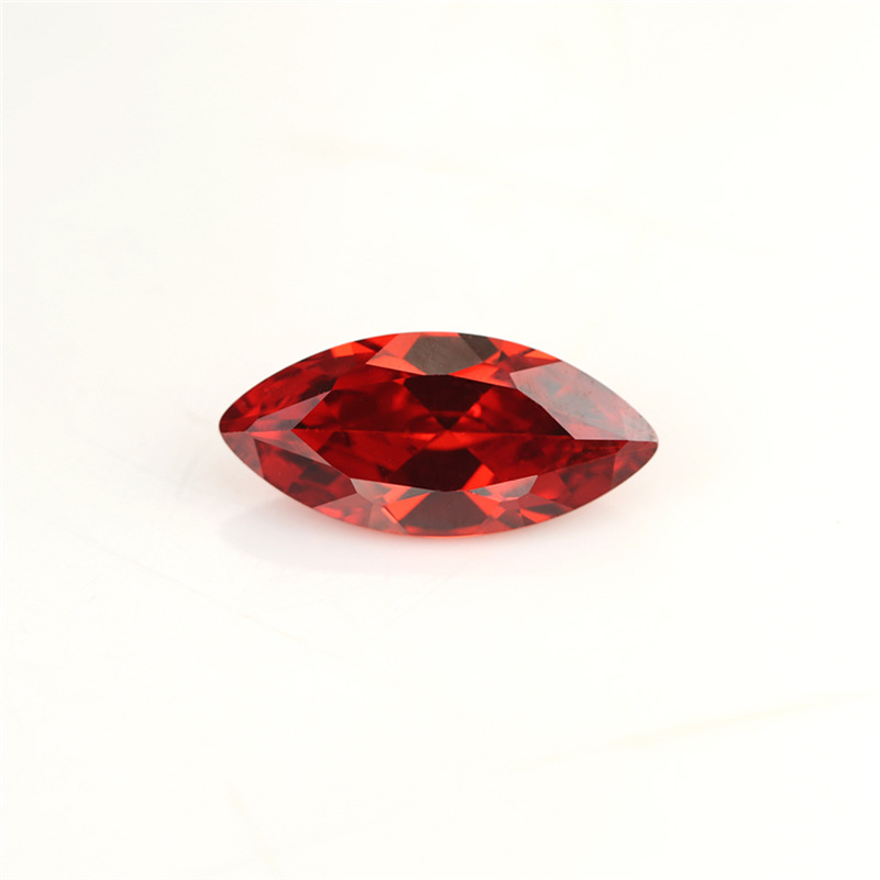 5A Fabricant rouge personnalisé marquis zircon cubique de gros pour les bijoux