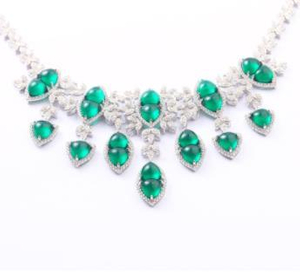 Collier de jade de Zambie Collier de bijoux de luxe en argent 925