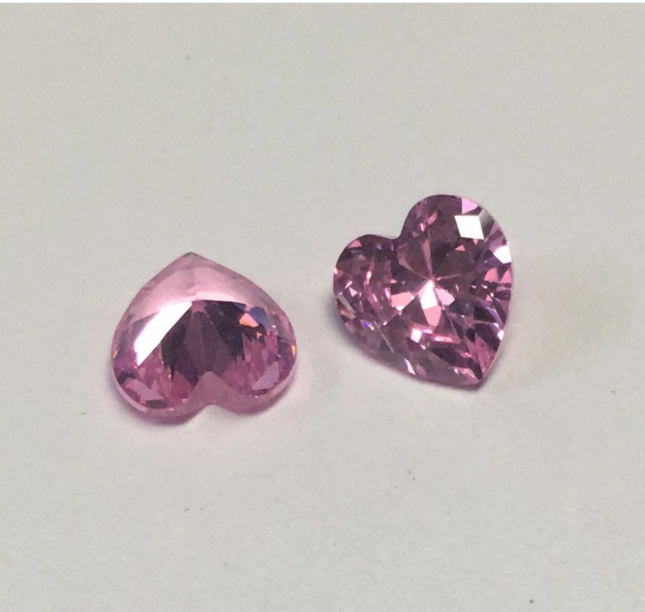 4.0mm Rose VVS Coeur Coupe Moissanite Haute Qualité Prix Usine Moissanite Synthétique