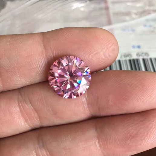 0.8-3.0mm Rose Haute Qualité DEF Round Brillant Cut Moissanite pour la fabrication de bijoux