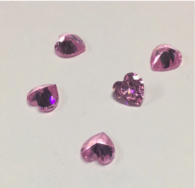 4.5mm Rose VVS Coeur Coupe Moissanite Haute Qualité Prix Usine Moissanite Synthétique