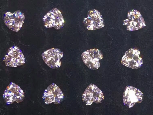 Moissanite en vrac rose clair de haute qualité, prix par carat