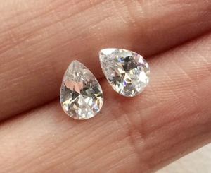 4*6mm poire coupe usine VVS prix de gros 3EX haute qualité D couleur Moissanite synthétique Moissanite