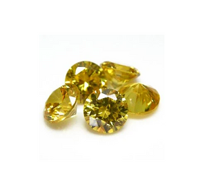 10.0-11.0mm Jaune Haute Qualité DEF Round Brillant Cut Moissanite pour la fabrication de bijoux