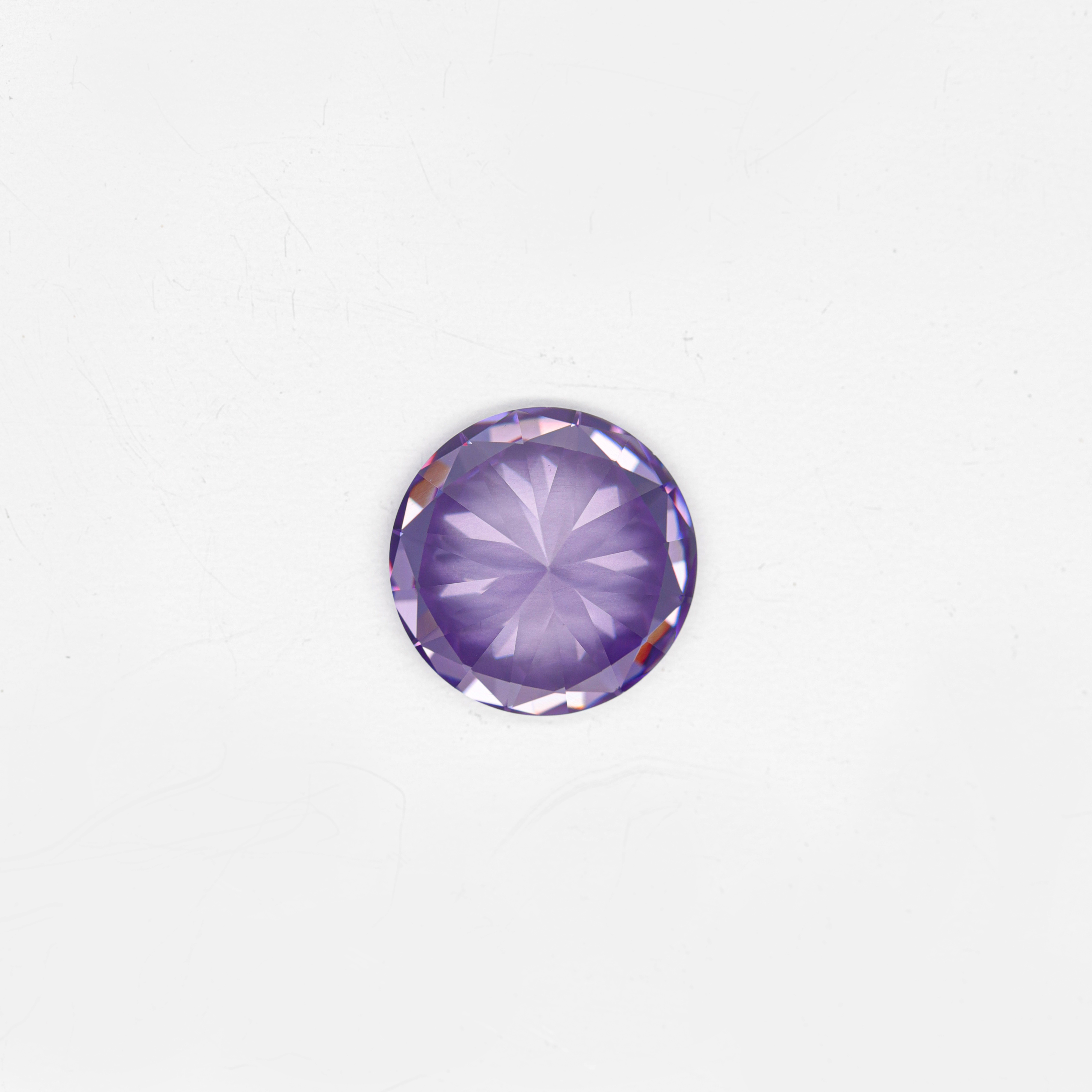 DEF Couleur VVS Round Cut Purple Moissanite Lab Grown Diamond Gemstone Loose