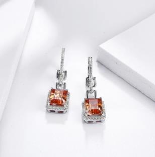 Boucles d'oreilles pour femmes de style classique en argent sterling 925 pour les occasions d'affaires