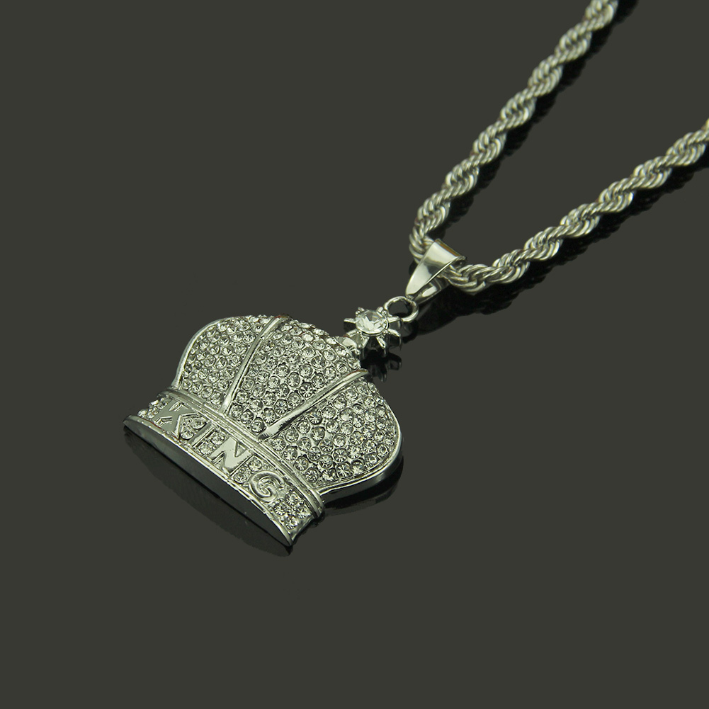 Hip Hop Trend of The Crown Collier Pendentif