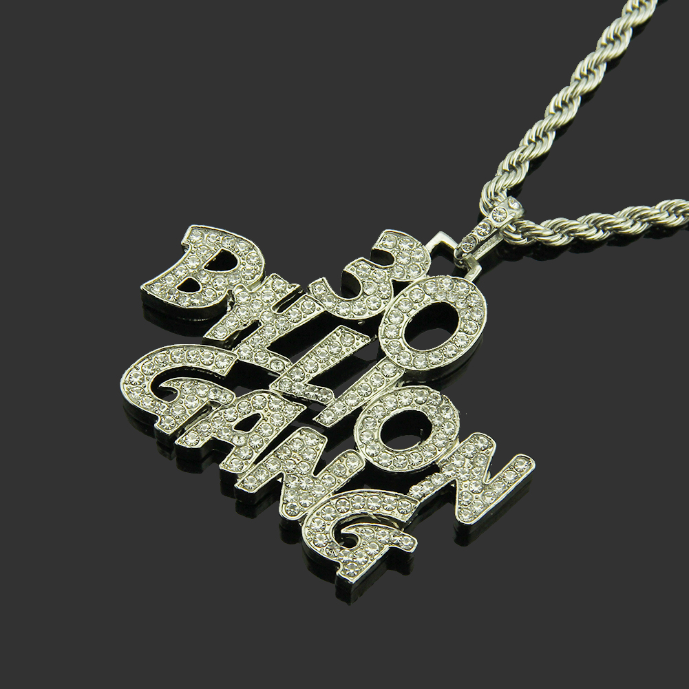 Collier pendentif Hip Hop 30 milliards de gangs