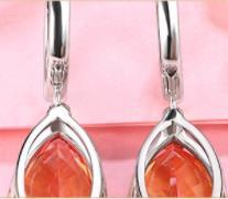 Boucles d'oreilles en argent 925 pour femmes Boucles d'oreilles Marquis Bijoux exquis à la mode