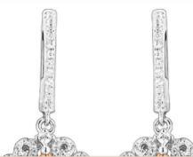 Bijoux exquis en argent sterling 925 Boucles d'oreilles pour femmes Cadeau de fête des mères