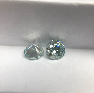 4.0-5.0mm vert de haute qualité DEF Round Brillant Cut Moissanite pour la fabrication de bijoux