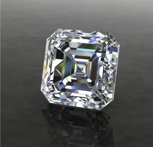 4.0mm 3EX DEF Couleur Usine Haute Qualité Prix de Gros VVS Asscher Moissanite Synthétique Moissanite