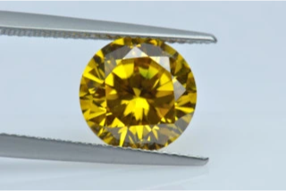 13.0-14.0mm Jaune Haute Qualité DEF Round Brillant Cut Moissanite pour la fabrication de bijoux