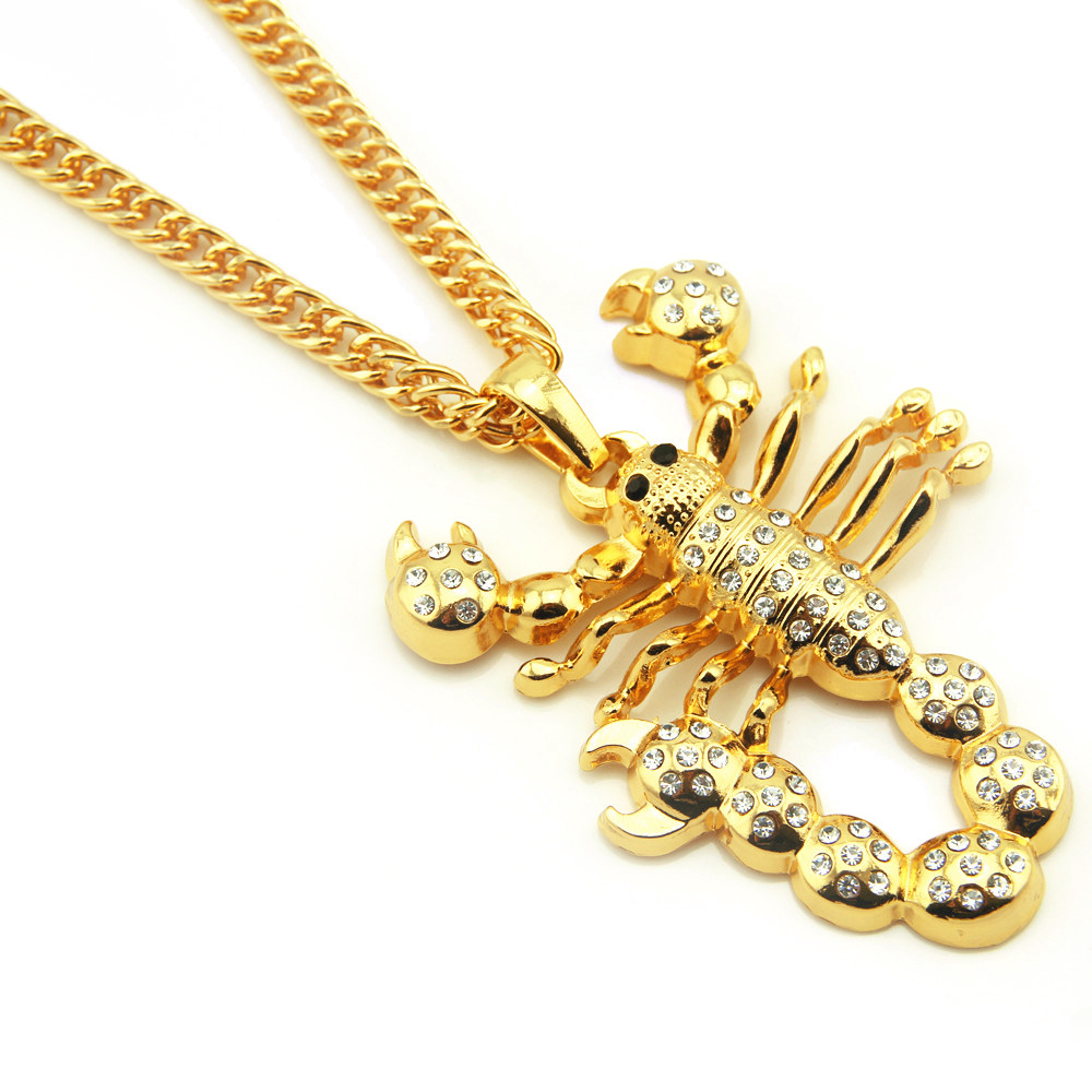 Hip Hop Scorpion Collier Pendentif Bijoux Fantaisie