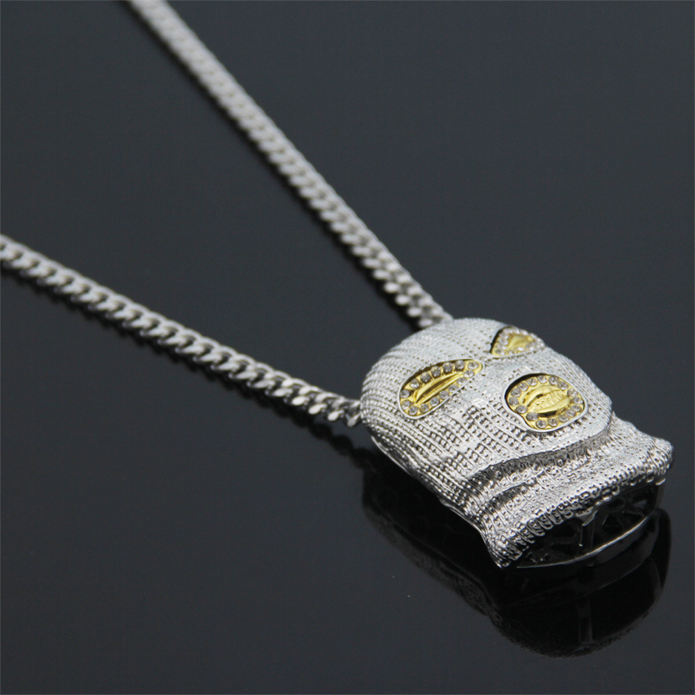 Collier en argent Hip Hop Counter Strike Headgear