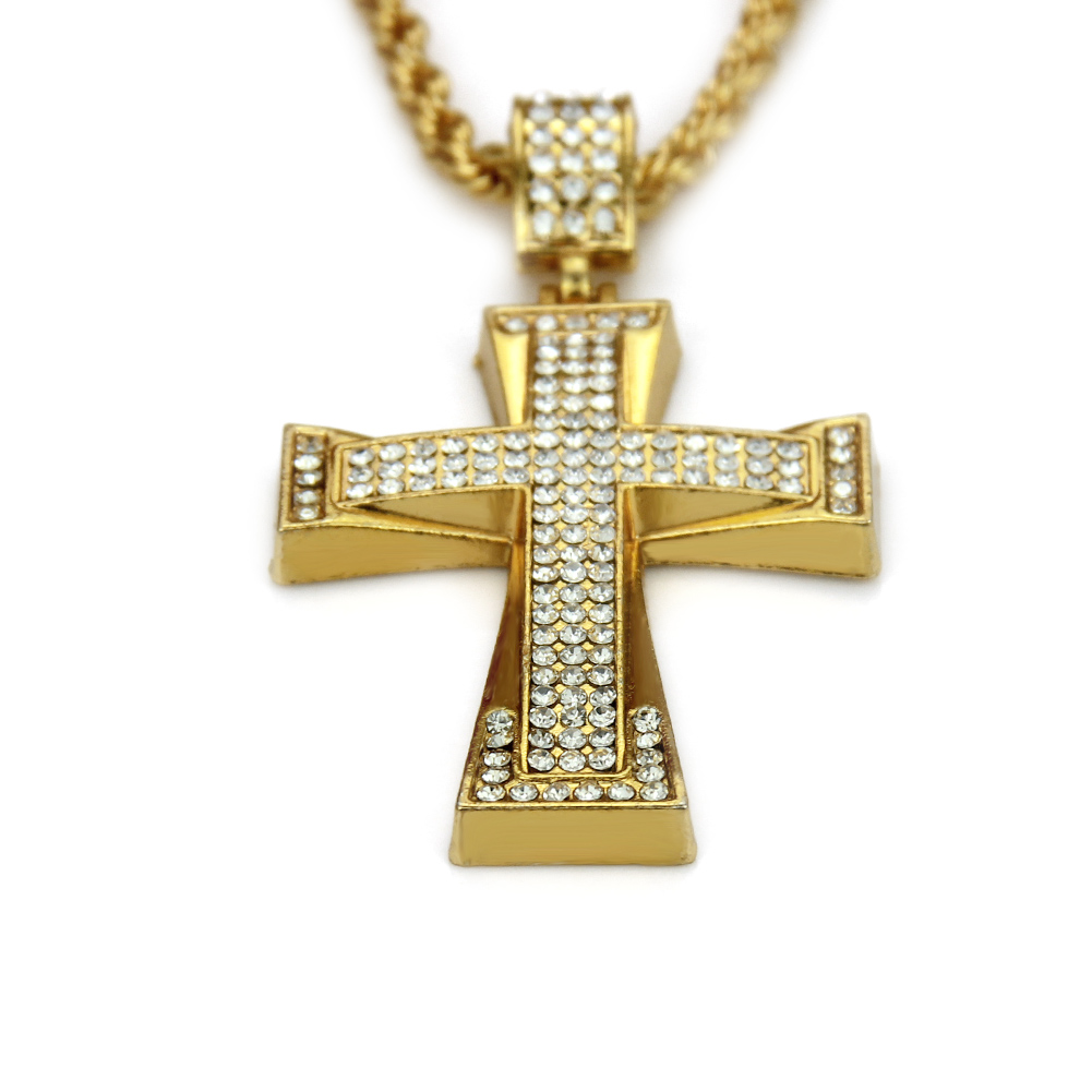 Croix Religieuse Hip Hop du Collier