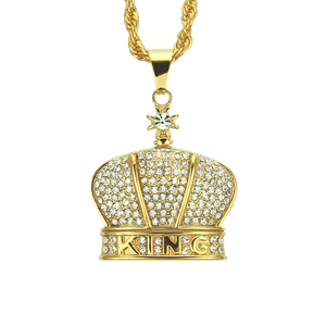 Hip Hop Trend of The Crown Collier Pendentif