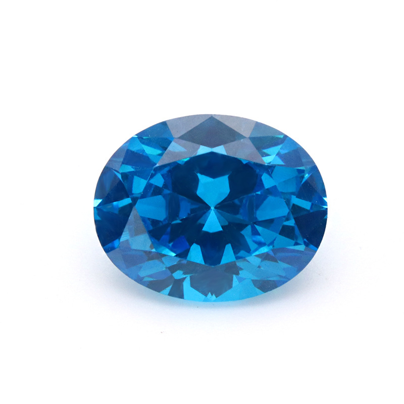 VVS Bleu 5A Ovale 3EX Cubic Zirconia