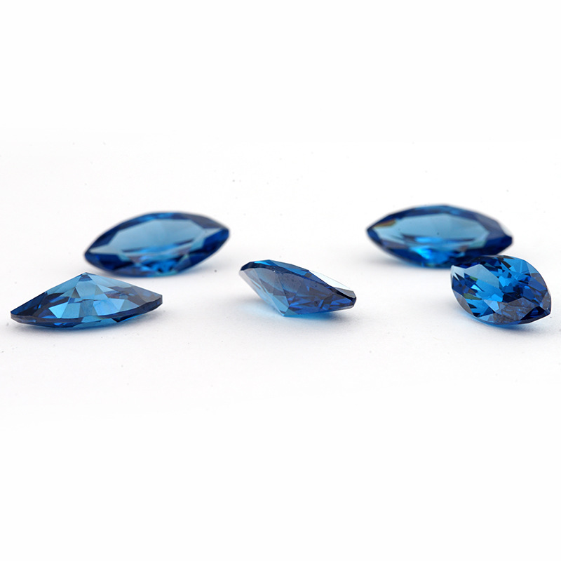 5A Fabricant bleu foncé personnalisé marquis de gros de zircons cubiques pour les bijoux