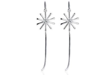 Boucles d'oreilles en argent sterling 925 Moissanite Boucles d'oreilles en diamant pour femme Mariage