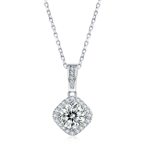 Collier Moissanite super brillant Pendentif étoiles en argent sterling 925 plaqué or 18 carats 