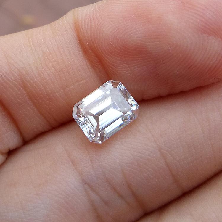 6*8mm Prix usine de haute qualité D Couleur VVS 3EX Moissanite Moissanite synthétique